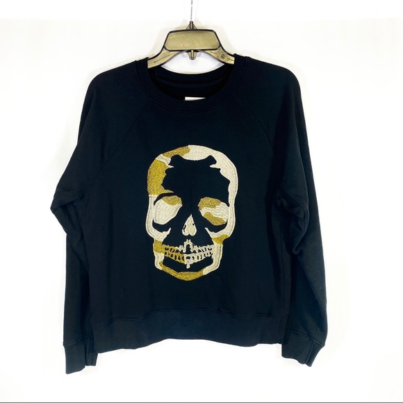 Zadig & Voltaire Sweaters - Zadig & Volataire Upper Skull Gold Sweatshirt Noir